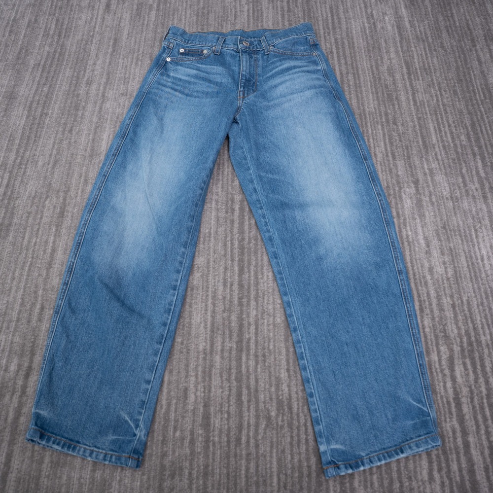 AYR The Knockout Jeans Women 25 Fit 27.5 Blue Straight Leg High Rise Made in LA